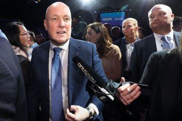 National leader Christopher Luxon greets supporters National leader Christopher Luxon greets supporters to illustrate New Zealand poll changes sector mood music but not hard realities