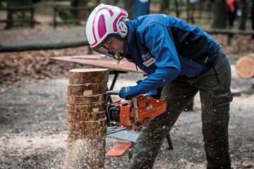 Participant in the Logging Dutch Championships Participant in the Logging Dutch Championships to illustrate Dutch research funding cuts will ‘reverse years of progress’