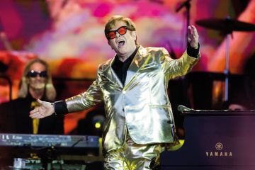 Sir Elton John performs on the Pyramid stage Glastonbury Festival 2023 to illustrate Are old tunes the best?