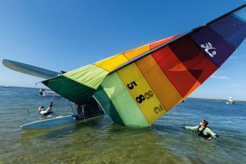 A capsized Catamaran in Nantucket Sound A capsized Catamaran in Nantucket Sound to illustrate 2U struggles as US universities go it alone on online delivery