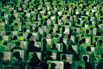 More than 3,000 students draw together during a mock college entrance exam for art to illustrate Too many arts graduates? That is the wrong question
