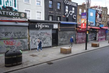  Independent stores remain closed along Camden High Street as a metaphor for retail vacancies growing universities are being urged to seize spaces for civic roles