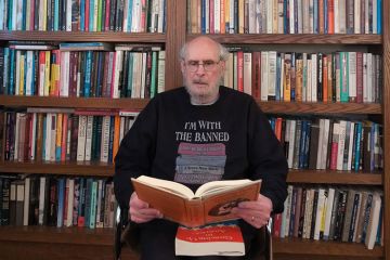 Harvey Graff reading a book, author of this story