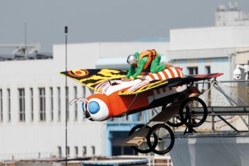 A competitor attempting to fly his homemade craft in in Taichung A competitor attempting to fly his homemade craft in in Taichung to illustrate Quality concerns over Taiwan’s international student drive