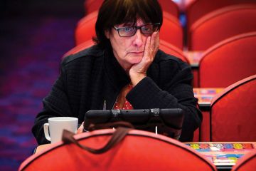 Lady playing bingo