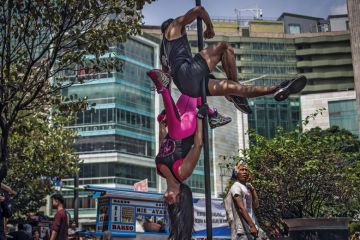 Indonesian dancers practices the pole dance in Jakarta Indonesian dancers practices the pole dance in Jakarta to illustrate Monash seeks to improve postgraduate progression in Indonesia