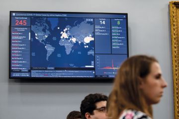 dashboard created by Dr. Lauren Gardner, Co-Director of the Johns Hopkins Center as described in the story