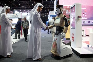 shake hands with a robot shake hands with robot