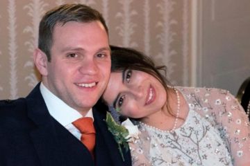 Matthew Hedges with his wife, Daniela Tejada
