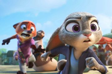 Zootopia 2, from left: Nick Wilde (voice: Jason Bateman), Judy Hopps (voice: Ginnifer Goodwin), 2025.