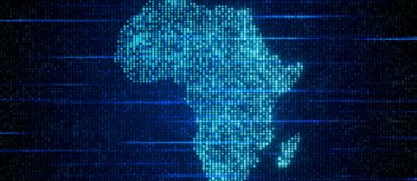 A digital image of Africa