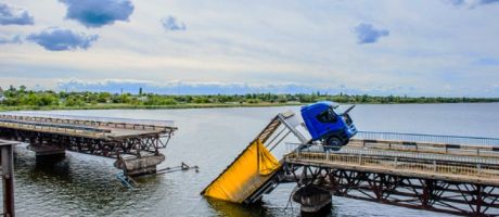 A collapsed bridge, representing failed grand challenges A collapsed bridge, representing failed grand challenges