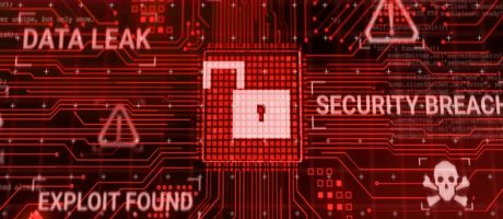 A computer screen bearing the phrase "data breach" A computer screen bearing the phrase "data breach"