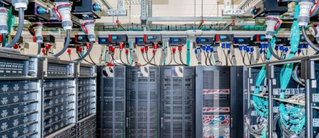 The servers of the data centre of the European Centre for Medium Range Weather Forecasts.
