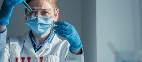 scientist in a laboratory female