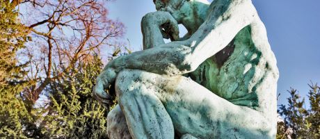 Rodin's Thinker sculpture