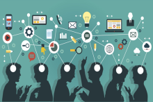 Cartoon of people speaking about complex concepts, symbolising communication difficulties Cartoon of people speaking about complex concepts, symbolising communication difficulties