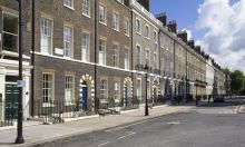 Houses in Bloomsbury in London, UK Houses in Bloomsbury in London, UK