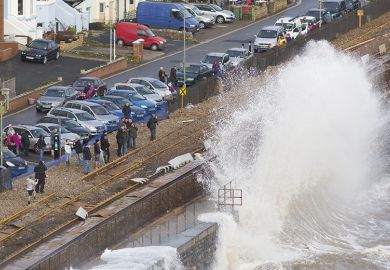 Wave crashing against wall Wave crashing against wall
