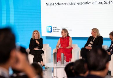 Cheryl Regehr and Misha Schubert at the World Academic Summit