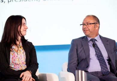 Matilda Langford and Barry Judd at the World Academic Summit
