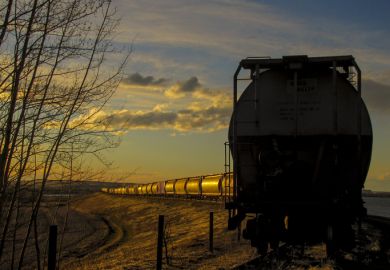 Abandoned train in Canada