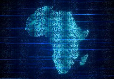 A digital image of Africa