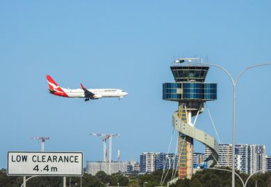 Air traffic control tower at Sydney Kingsford-Smith Airport