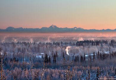 View from University of Alaska Fairbanks View from University of Alaska Fairbanks
