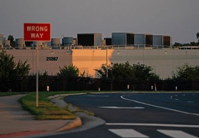An Amazon Web Services data centre in Ashburn, Virginia, US, 2024. Data centre developers are asking for as much power as several nuclear reactors can generate, in the latest sign of how artificial intelligence is helping drive up electricity demand.