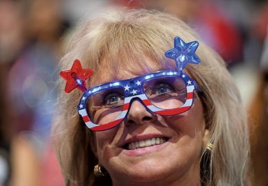 American flag glasses