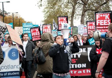 Anti-tuition fees protesters