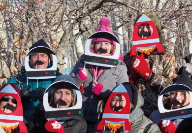 Relatives and friends of International Space Station (ISS) Canadian astronaut Chris Hadfield gather for his farewell before a final pre-flight preparation near his hotel at the Baikonur Cosmodrome