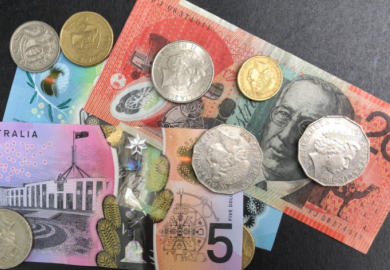 Australian cash money notes coins Australian cash money notes coins