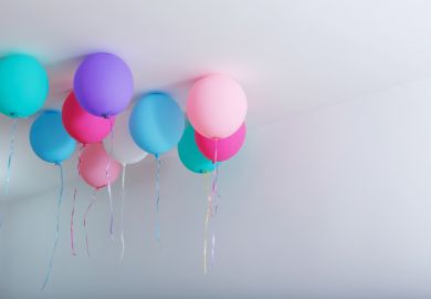 Balloons on ceiling