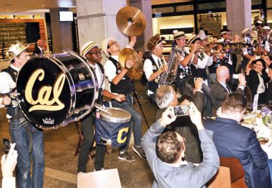 Band playing at World Academic Summit 2016