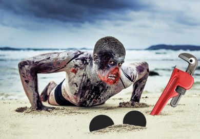 Zombie on the beach