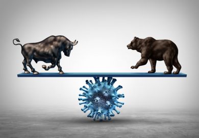 A bull and a bear on Covid scales