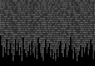 Binary code Binary code symbolising the dichotomy between REF and TEF