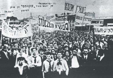 Black and white photograph of Bundist Youth Organization