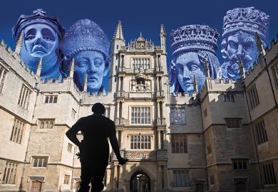 Statues overlooking Bodleian Library Statues overlooking Bodleian Library