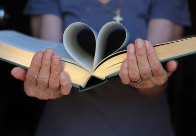 Book with heart-shaped pages