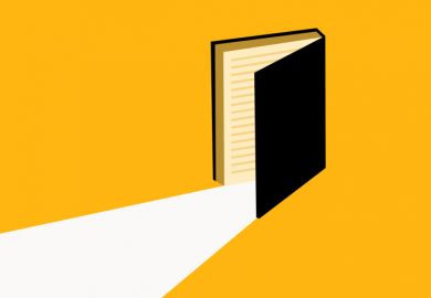 A book opens like a door, symbolising university access