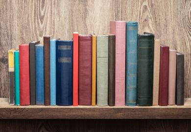 Books on bookshelf Books on bookshelf