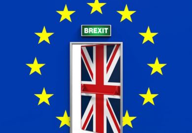 Brexit door illustration