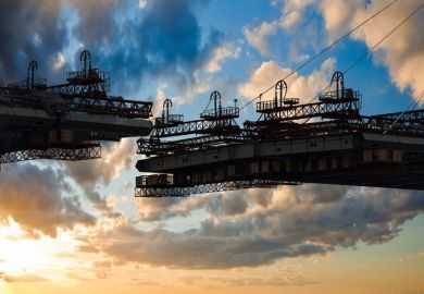 A bridge under construction