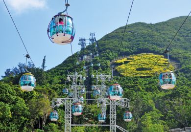 Cable car system, Ocean Park, Hong Kong, China