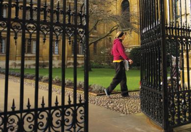 Entrance gateway at University of Cambridge