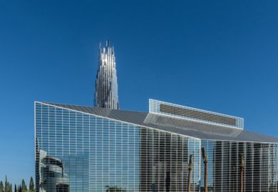 Christ Cathedral, formerly and sometimes still known as the Crystal Cathedral, was designed by Philip Johnson and completed in 1981