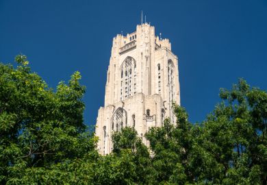 Cathedral of Learning building at the University of Pittsburgh